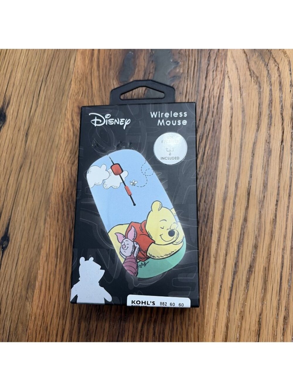 Disney Wireless Mouse Winnie The Pooh USB Receiver Included NWT